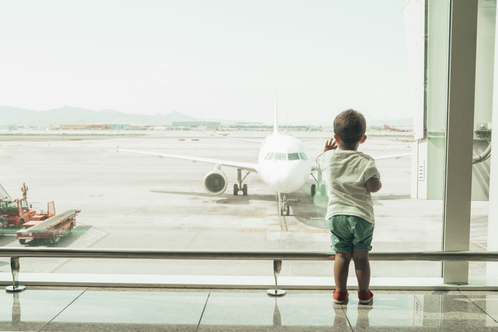 Boy at the airport